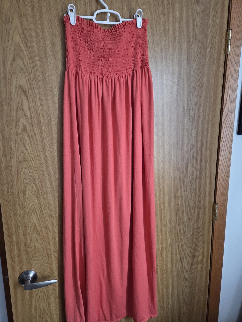 Sauci Dress Womens Medium Maxi Dress Coral Pink